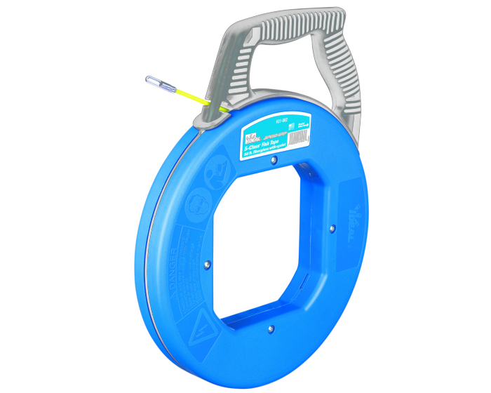Ideal 31-063 Tuff-Grip S-Class 50 ft Fish tape - Blue Nylon, fiberglass