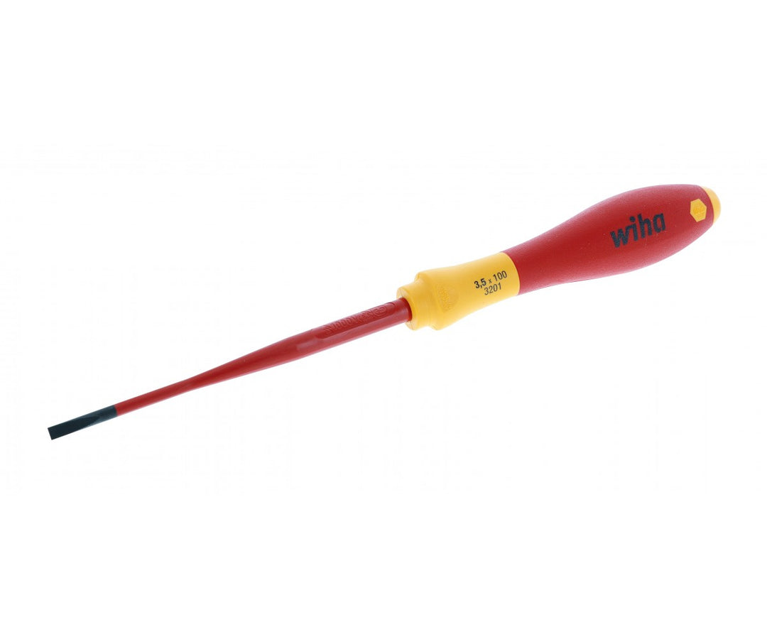 Wiha Tools 32046 Insulated 3.5 Slim Slotted Screwdriver