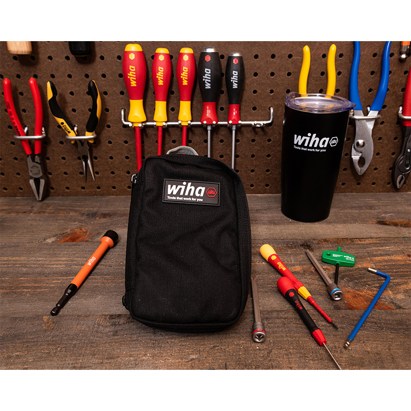 Wiha 91472 Cordura Utility Organizer Zipper Pouch
