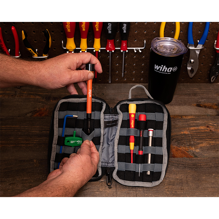 Wiha 91472 Cordura Utility Organizer Zipper Pouch