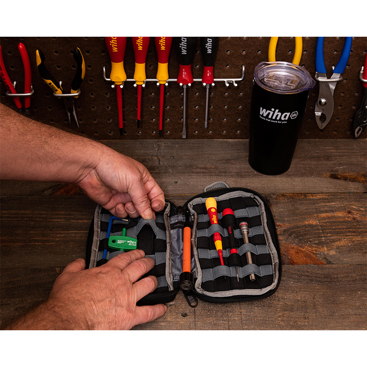 Wiha 91472 Cordura Utility Organizer Zipper Pouch