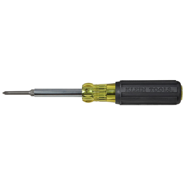 Klein Tools 32559 6-in-1 Multi-Bit Screwdriver, Extended Reach