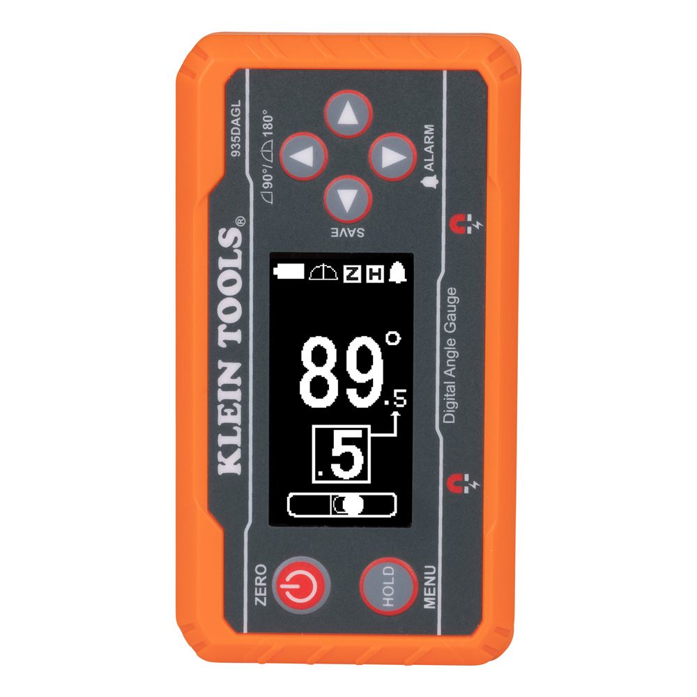 Klein Tools 935DAGL Digital Level Angle Finder with Programmable Angles, Measures 0 - 90 and 0 - 180 Degree or Dual Axis Bullseye Ranges