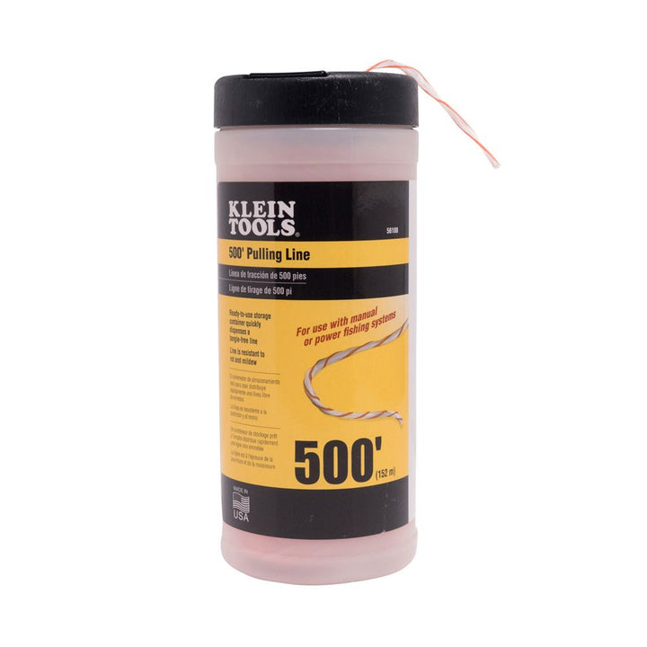 Klein Tools 56108 Poly Pull Line with Orange Tracer 500-Feet