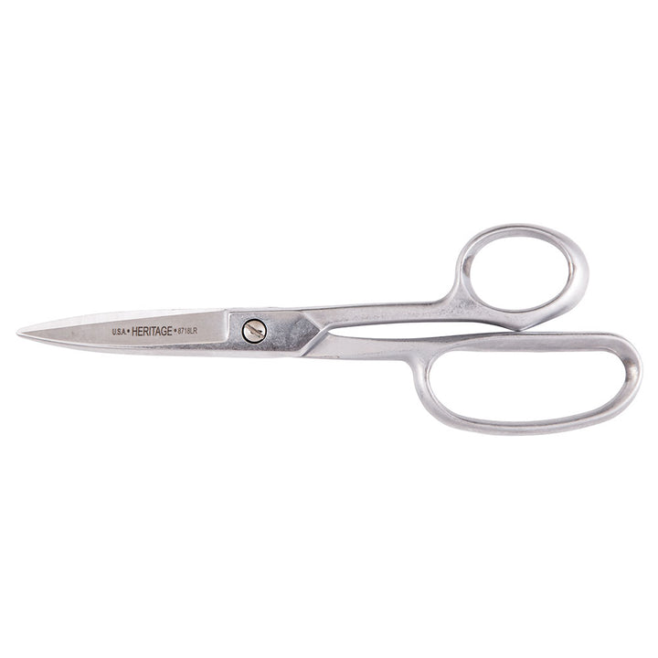 Heritage Cutlery 8718LR 9'' Straight Trimmer w/ Large Ring / Industrial Coating