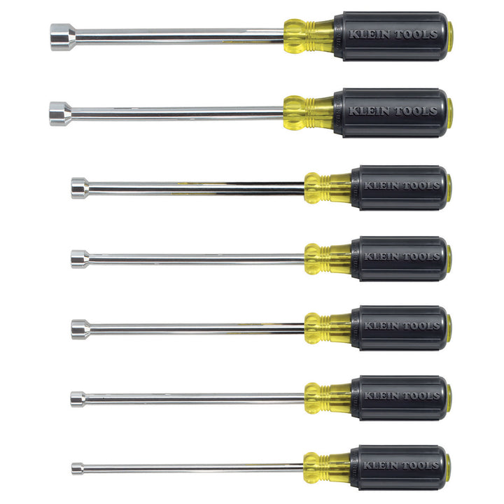 Klein Tools 647 Nut Driver Set, 6-Inch Shafts, 7-Piece