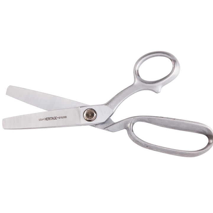 Heritage Cutlery 8210LRXB 10'' Bent Trimmer w/ Large Ring / Xtra Blunt Tips / Industrial Coating