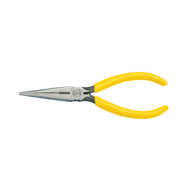 Klein Tools D203-7C Pliers, Long Nose Side-Cutters with Spring, 7"