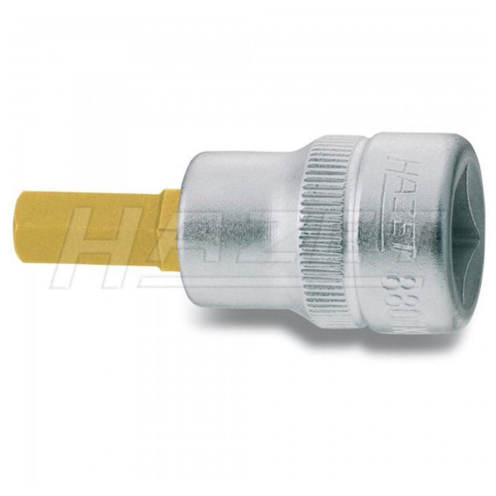 Hazet 8801K-6 Hex TiN Screwdriver Socket, 6 mm, 3/8"