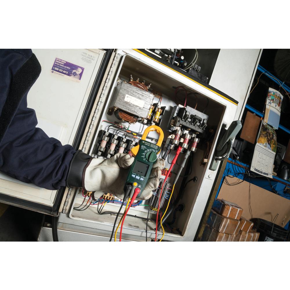 Greenlee CMI-600-C Industrial AC/DC True RMS Clamp Meter, Calibrated, 600 Amp