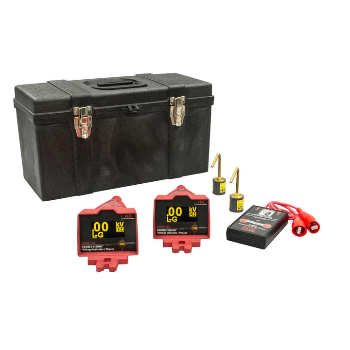 Greenlee DDVIP-138/K01 Double Vision® Dual Display Wireless Voltage Indicating Phaser 100V-138kV, OH Kit 1