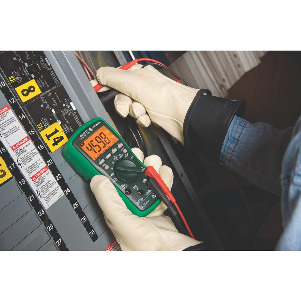 Greenlee DM-510A-C Digital Multimeter with Calibration, TRMS, AC/DC, CAP, TEMP