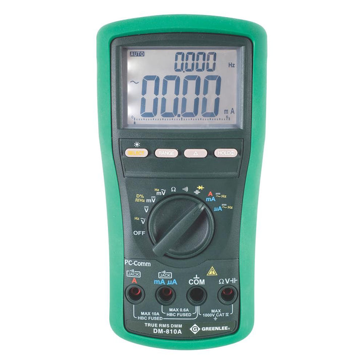 Greenlee DM-810A Digital Multimeter, TRMS, AC/DC, CAP