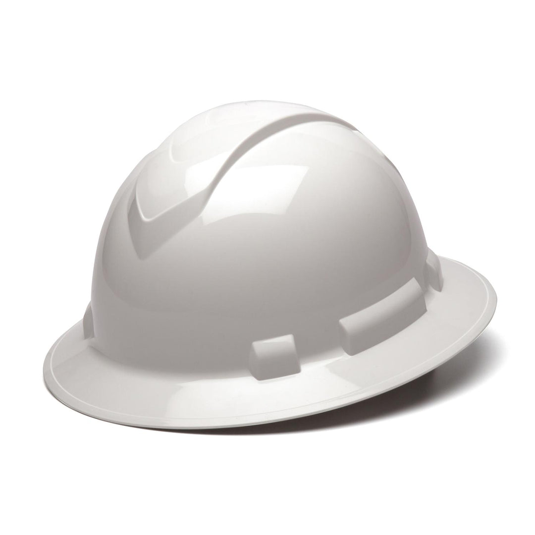 Pyramex HP541 Ridgeline Full Brim Hard Hat, 4 point Ratchet Suspension