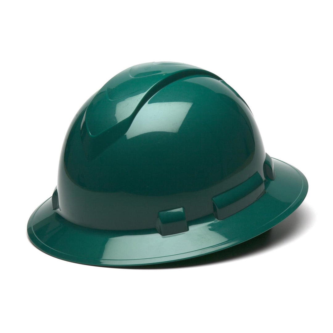 Pyramex HP541 Ridgeline Full Brim Hard Hat, 4 point Ratchet Suspension
