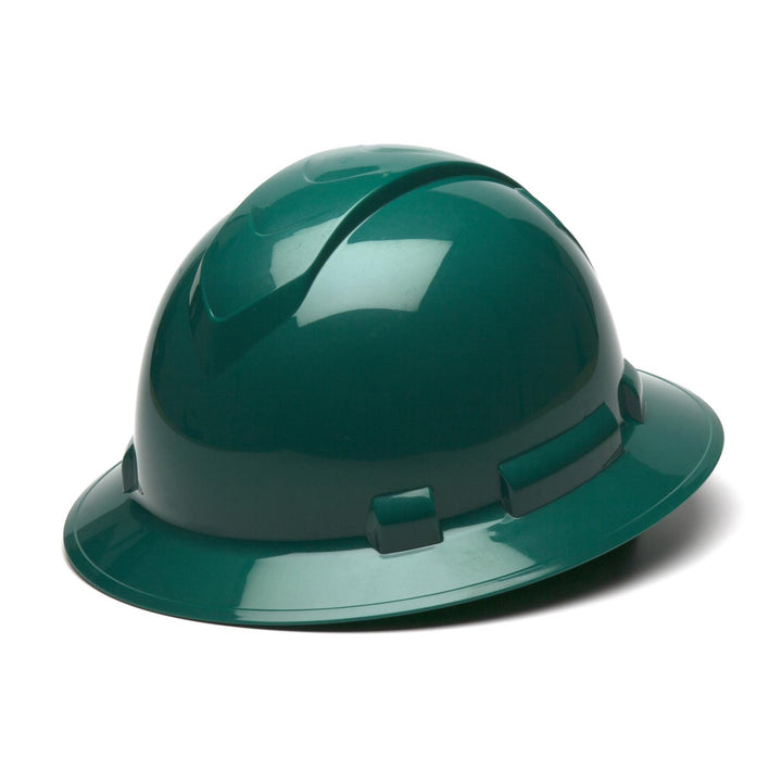Pyramex HP541 Ridgeline Full Brim Hard Hat, 4 point Ratchet Suspension