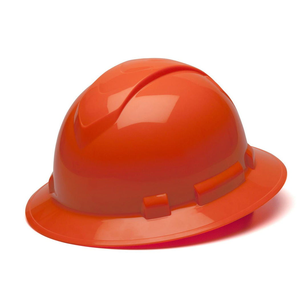 Pyramex HP541 Ridgeline Full Brim Hard Hat, 4 point Ratchet Suspension