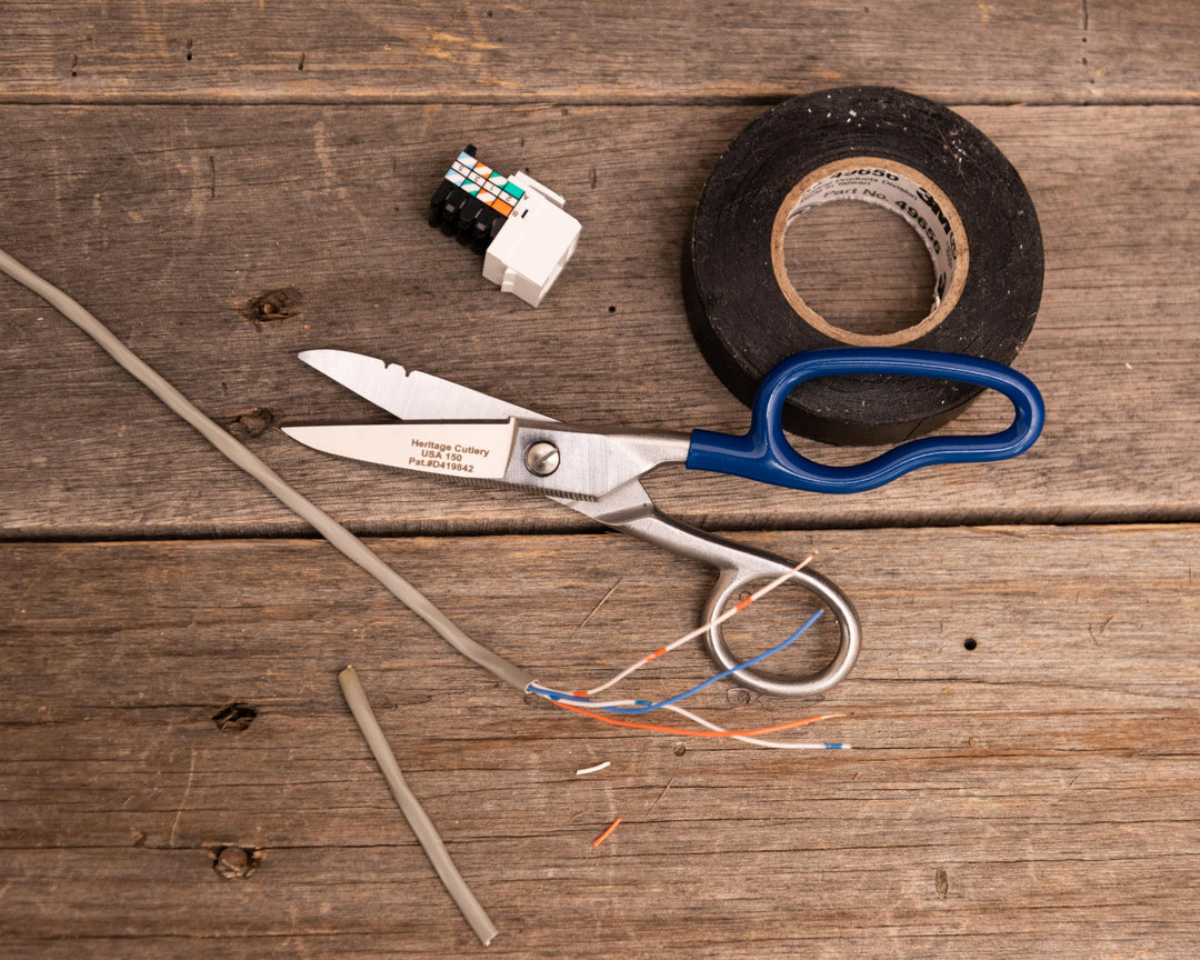 Heritage Cutlery 150 Ergo Telecom Shears / Serrate / Notched