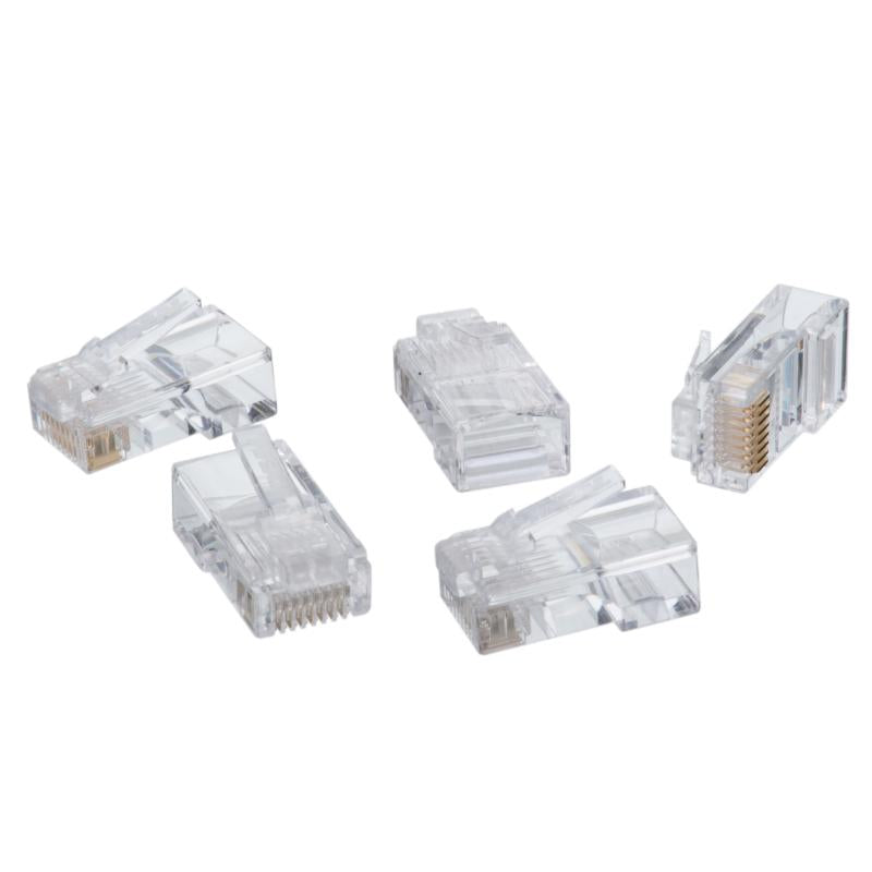 Ideal 85-346 CAT5e RJ-45 8P8C Modular Plugs, 25/Card