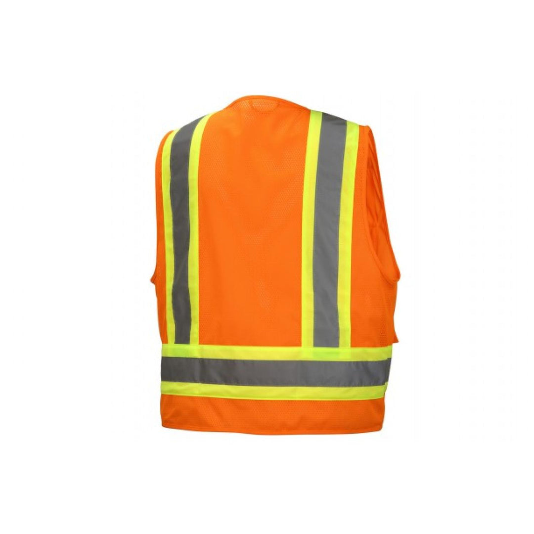 Pyramex Type R - Class 2 Non FR Self Extinguishing Hi-Vis Safety Vest