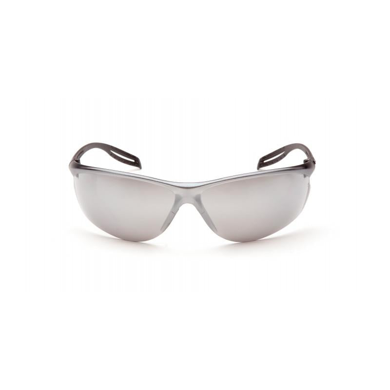 Pyramex S9770S Neshoba Silver Mirror Lens with Black Temples