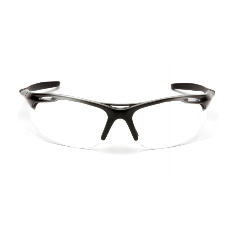 Pyramex SSB4510D Avante Clear Lens with Silver Black Frame