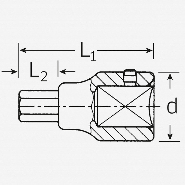 Stahlwille 05050014 59  Hex Socket, 3/4" Drive 14 mm