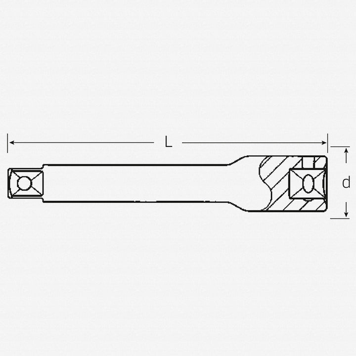 Stahlwille 11010001 405 Extension, 1/4" Drive 54 mm