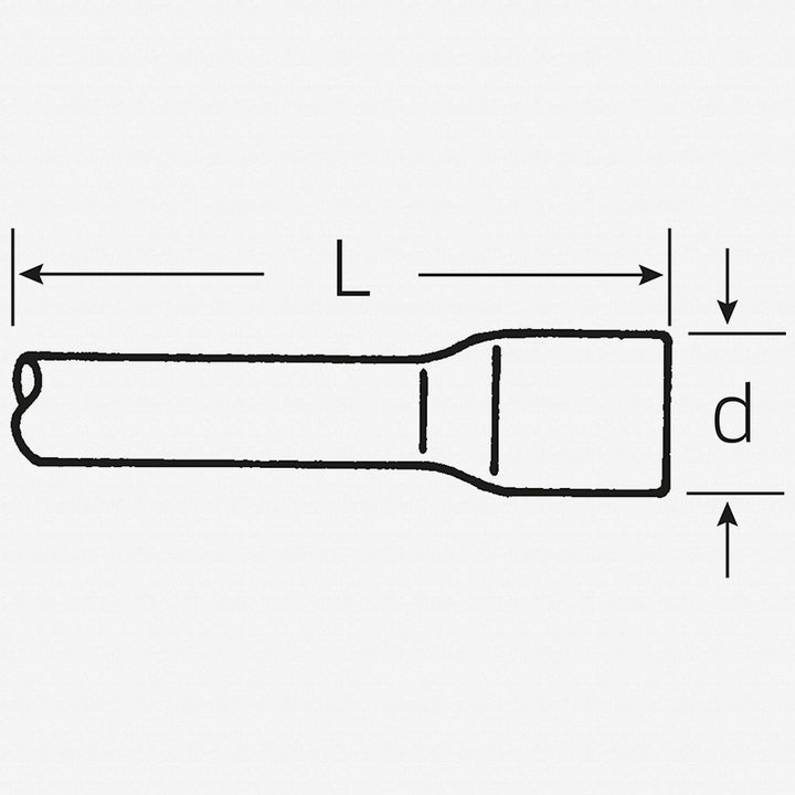 Stahlwille 16010002 859 Extension, 1" - 410 mm OAL