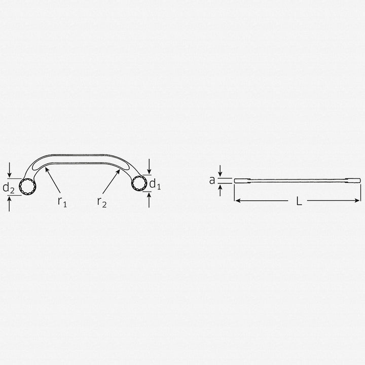 Stahlwille 41091517 27 Double ended ring Spanner, 15 x 17 mm