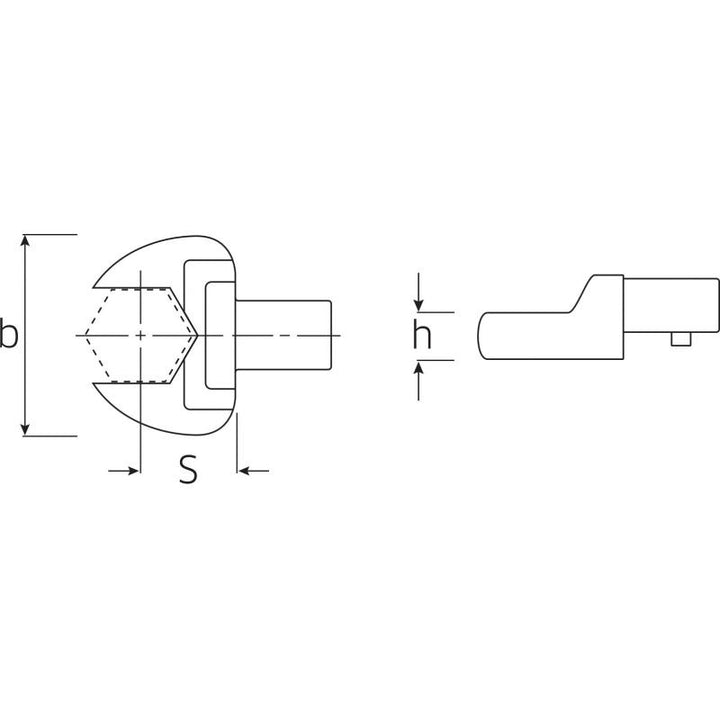 Stahlwille 58214021 Spanner 731/40 Open ended insert 21 mm