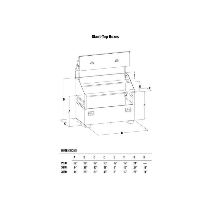 Greenlee 3660 Slant Top Box