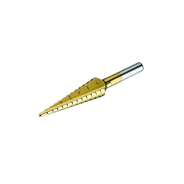 Ideal 35-511 Step Drill, Titanium Nitrite, 1/8" - 1/2"