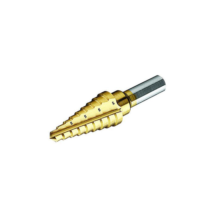 Ideal 35-512 Step Drill, Titanium Nitrite, 1/4" - 3/4"