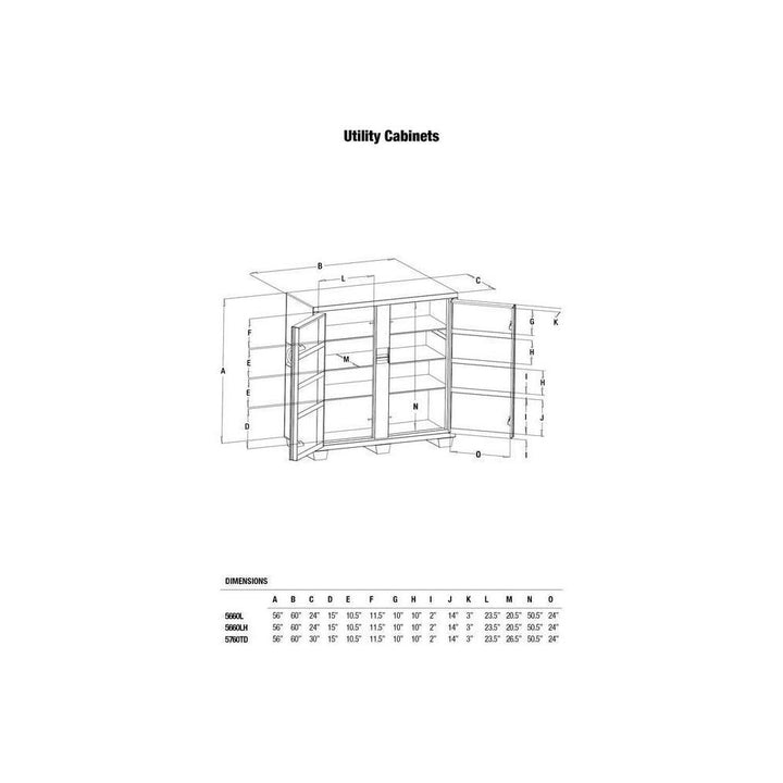 Greenlee 5660L 2-Door Utility Cabinet