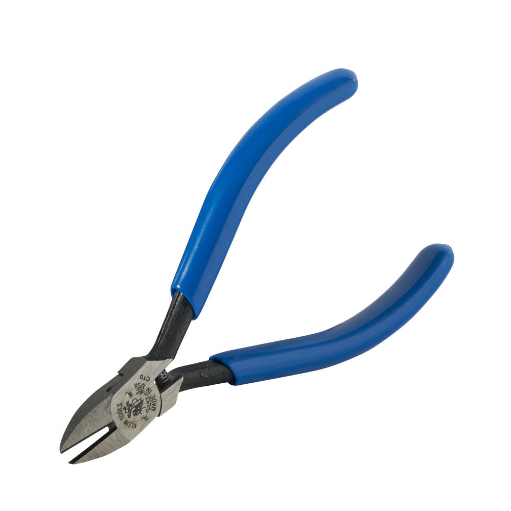 Klein Tools D257-4C Electronics Pliers, Tapered Nose, Narrow Jaw, Spring-Loaded