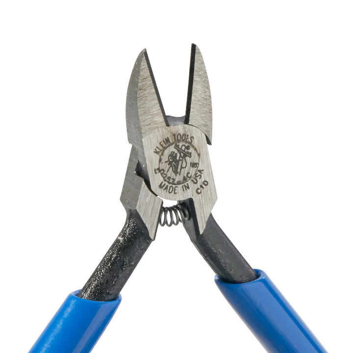 Klein Tools D257-4C Electronics Pliers, Tapered Nose, Narrow Jaw, Spring-Loaded
