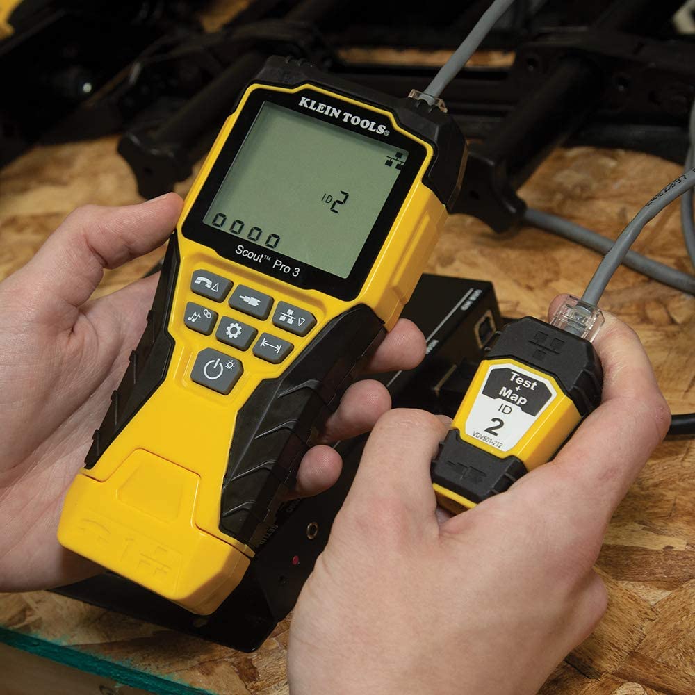 Klein Tools VDV501-222 Cable Tester Remote, Test + Map Remote #12 for Klein Tools Scout Pro 3 Cable Tester
