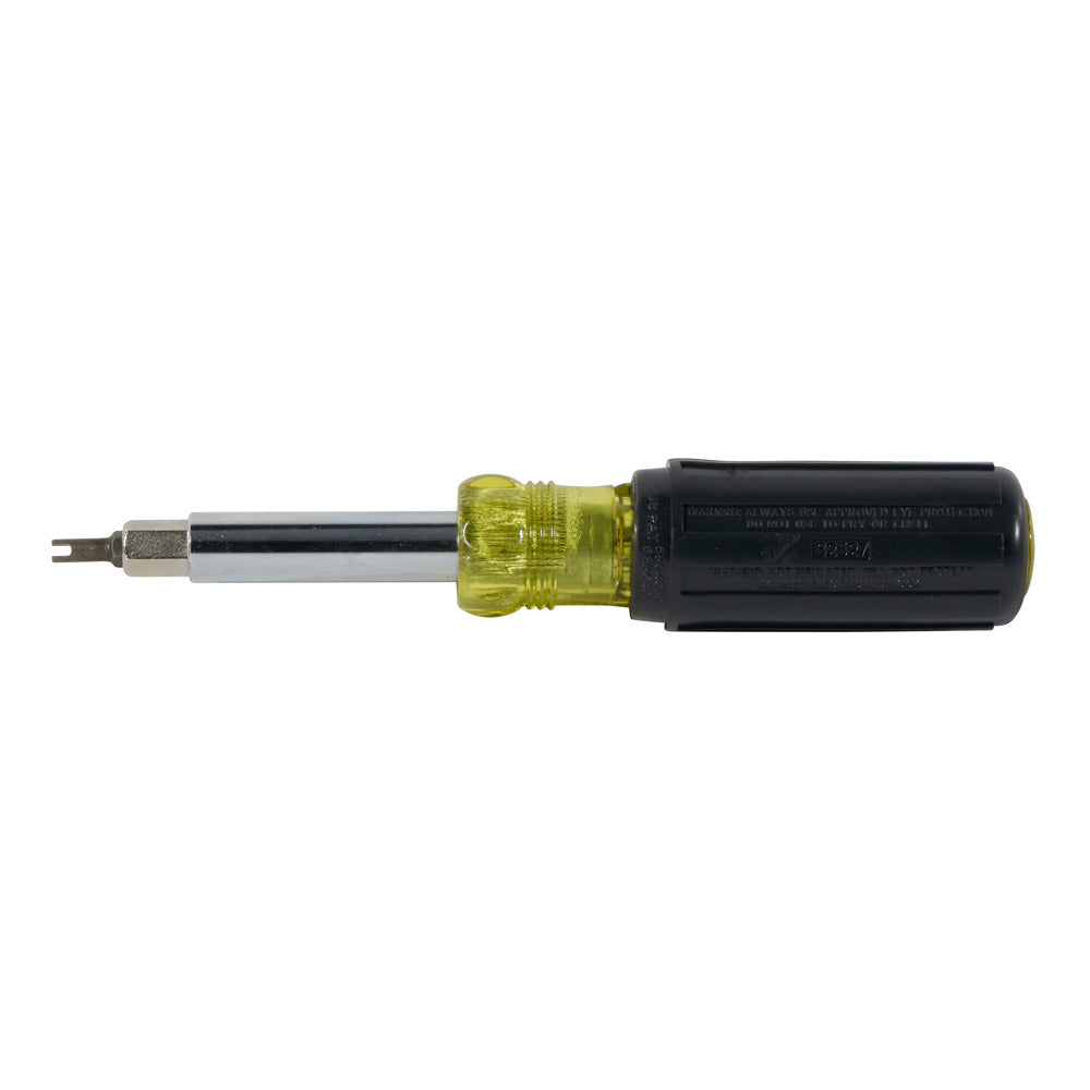 Klein Tools 32527 11-in-1 Screwdriver / Nut Driver with Schrader Bit