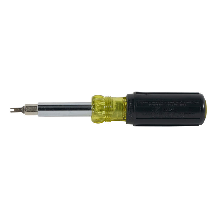 Klein Tools 32527 11-in-1 Screwdriver / Nut Driver with Schrader Bit