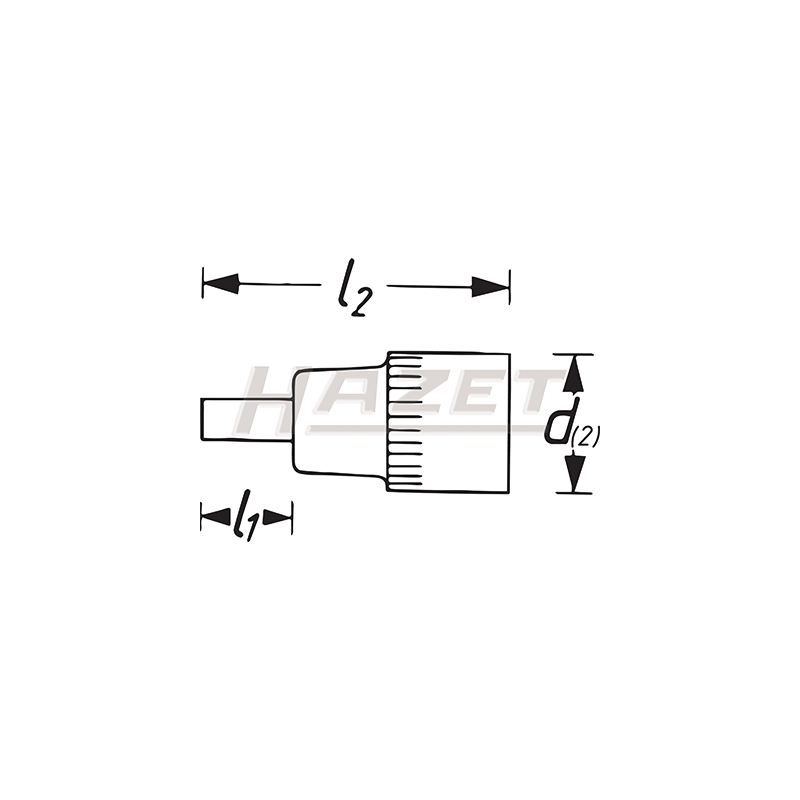 Hazet 8801-5 5mm Hex Titanium-Nitride Socket 3/8"