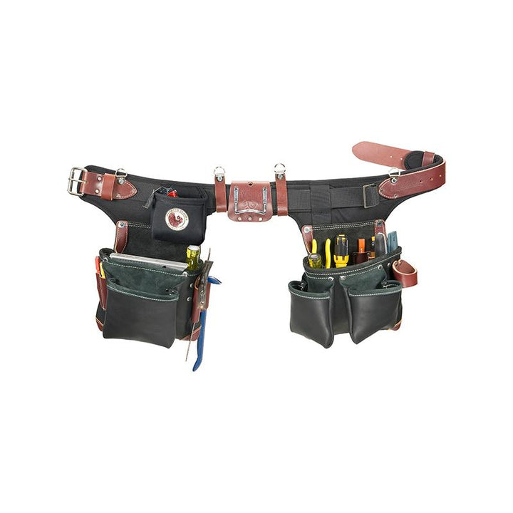 Occidental Leather B9588 Adjust-to-Fit Green Building Tool Belt Set - Black