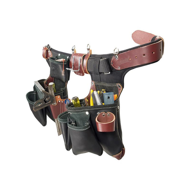 Occidental Leather B9588 Adjust-to-Fit Green Building Tool Belt Set - Black