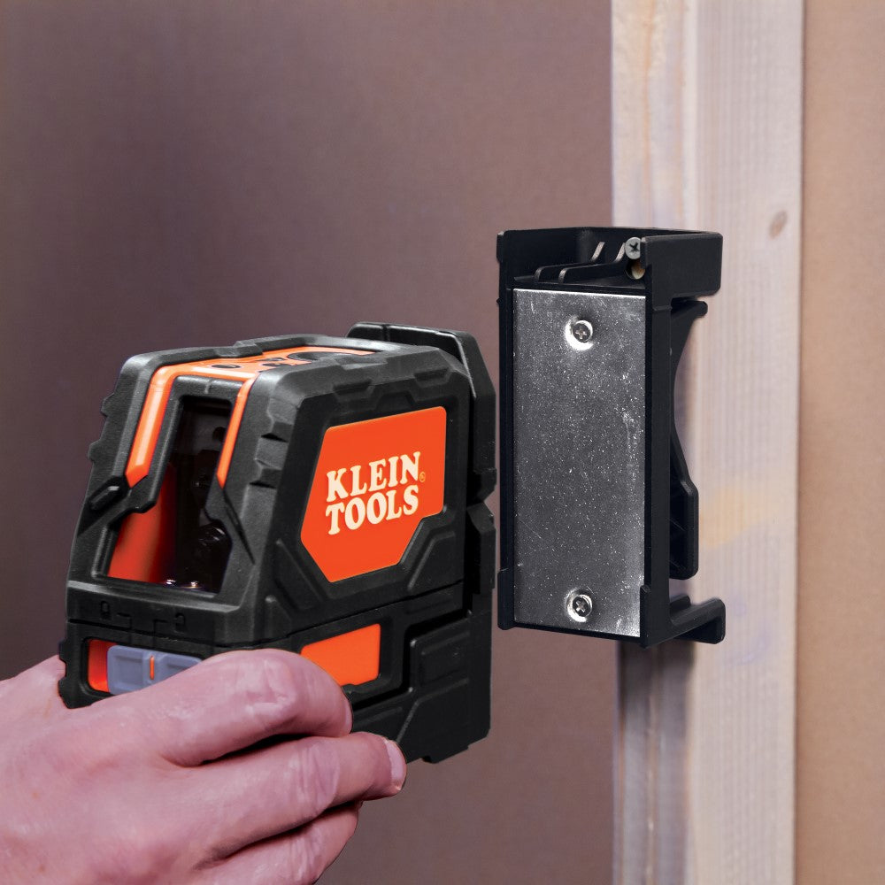 Klein Tools 93LCLS Cross Line Laser Level with Plumb Spot, Self-Leveling, Includes Magnetic Mounting Clamp