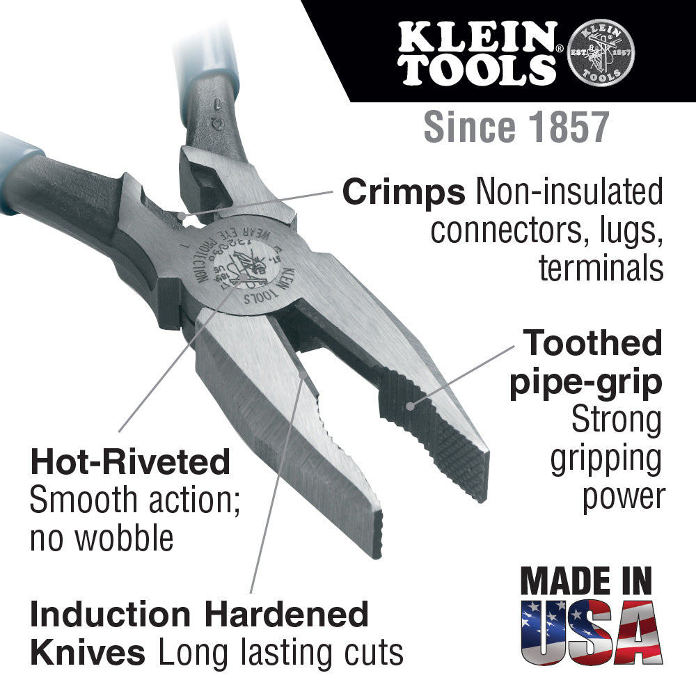 Klein Tools 12098 Universal Combination Pliers, 8-Inch