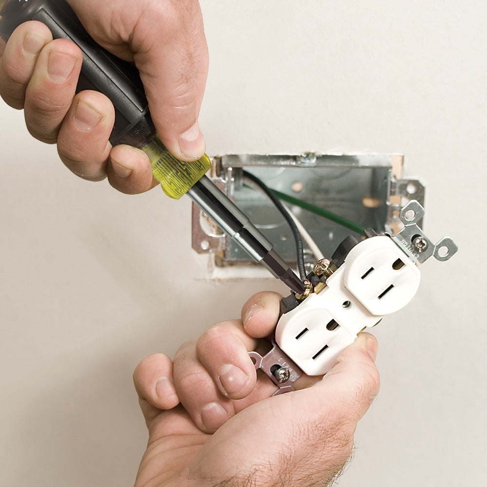 Klein Tools 32500 Screwdriver and Nut Driver 11-in-1 Multi Tool Industrial Cushion Grip Handle