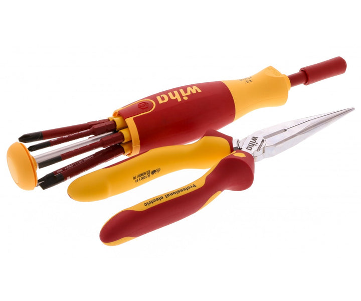 Wiha Tools 32865 Insulated SlimLine Blades & Pliers Set, 8 Pc.