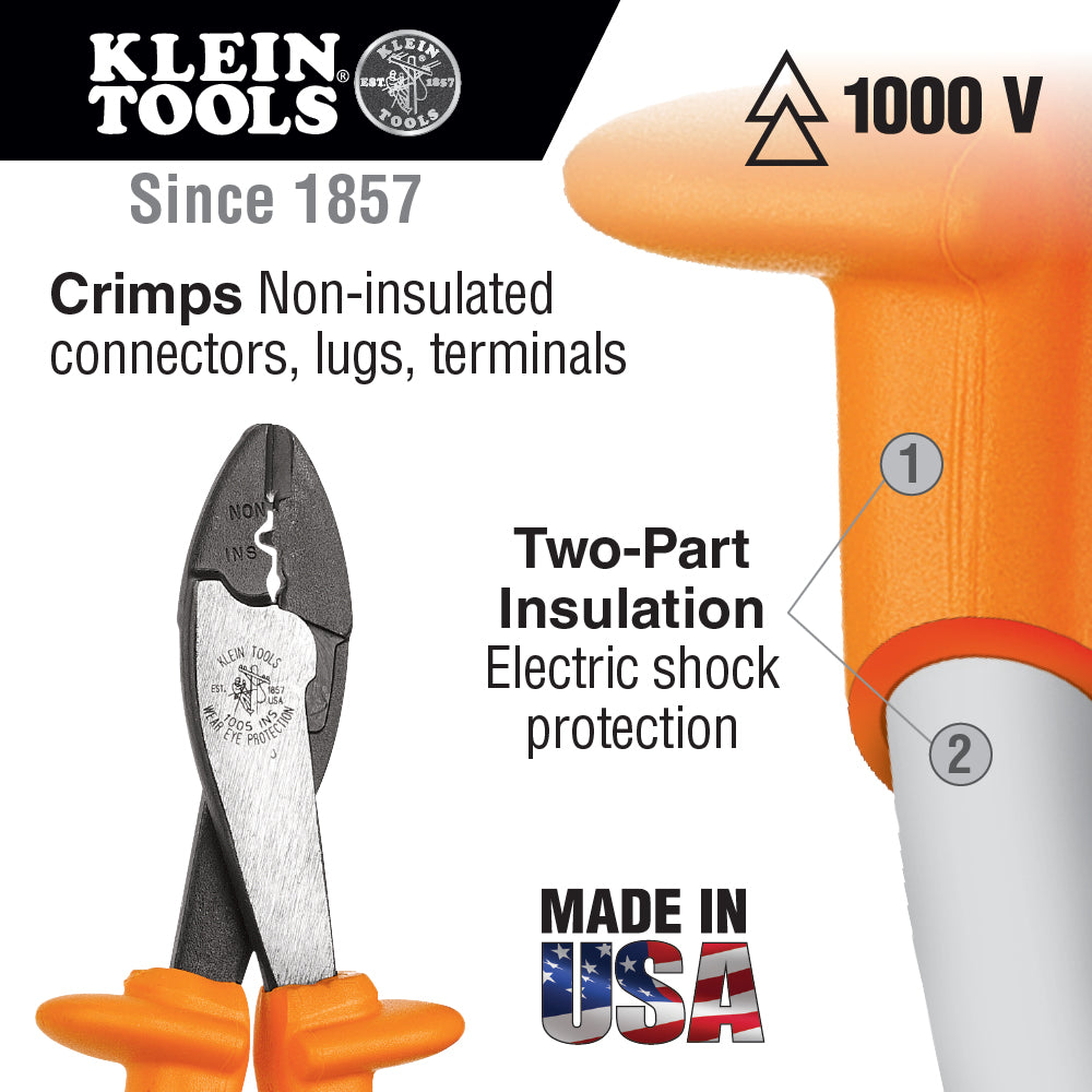 Klein Tools 1005-INS Insulated Crimping/Cutting Tool
