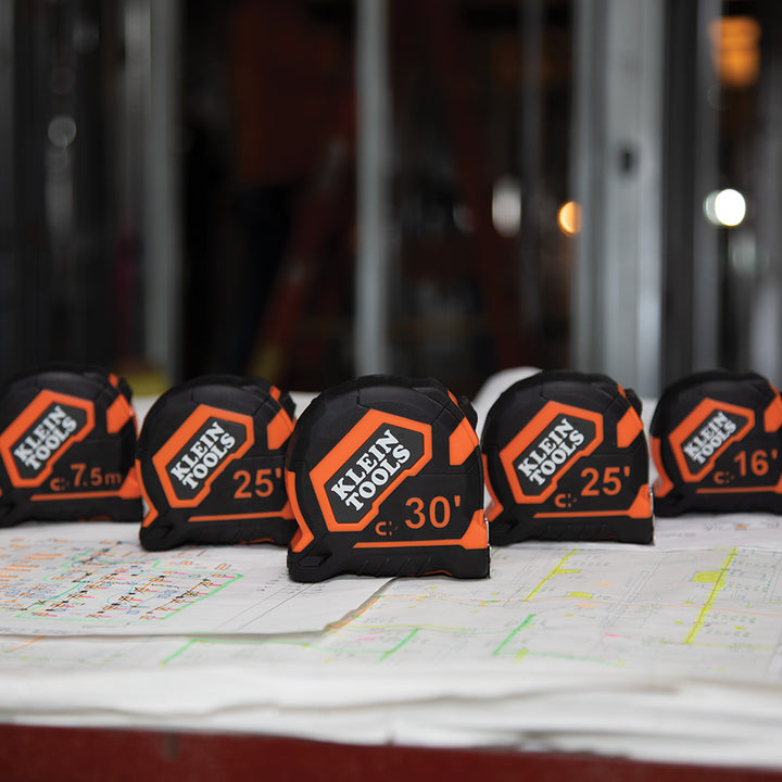 Klein Tools 9225 Tape Measure, 25-Foot Magnetic Double-Hook