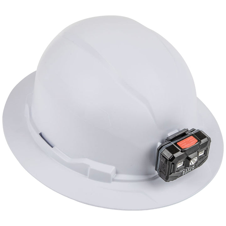 Klein Tools 60406RL Hard Hat, Non-vented, Full Brim with Rechargeable Headlamp